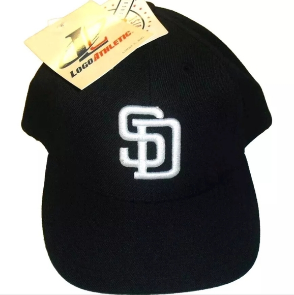 San Diego Padres Logo Athletic 90s Vintage Mens Snapback hat cap New Tags Mlb - Picture 1 of 4